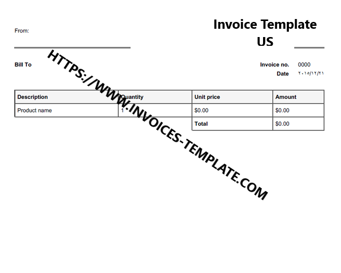 Invoice Template USA
